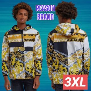 ヴェルサーチ(VERSACE)のREASON CLOTHING Versace 風デザイン　アノラック　3XL(パーカー)