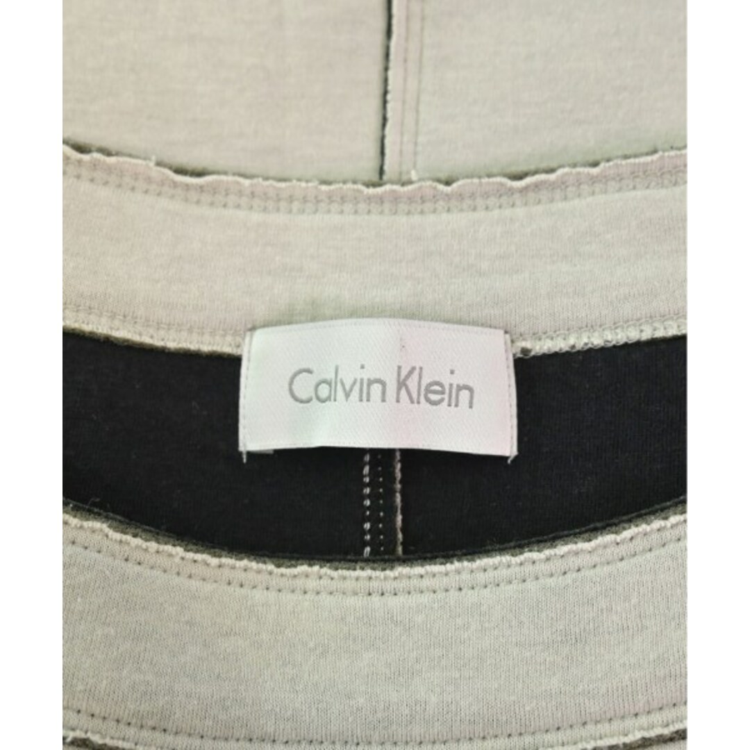 Calvin Klein(カルバンクライン)のCALVIN KLEIN Tシャツ・カットソー 4(XS位) グレー 【古着】【中古】 レディースのトップス(カットソー(半袖/袖なし))の商品写真