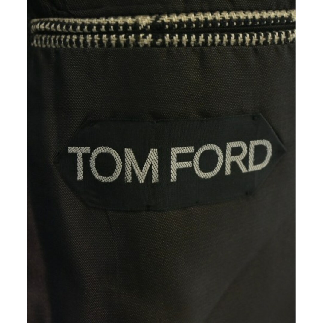 TOM FORD(トムフォード)のTOM FORD ブルゾン（その他） 46(M位) ベージュx黒(チェック) 【古着】【中古】 メンズのジャケット/アウター(その他)の商品写真