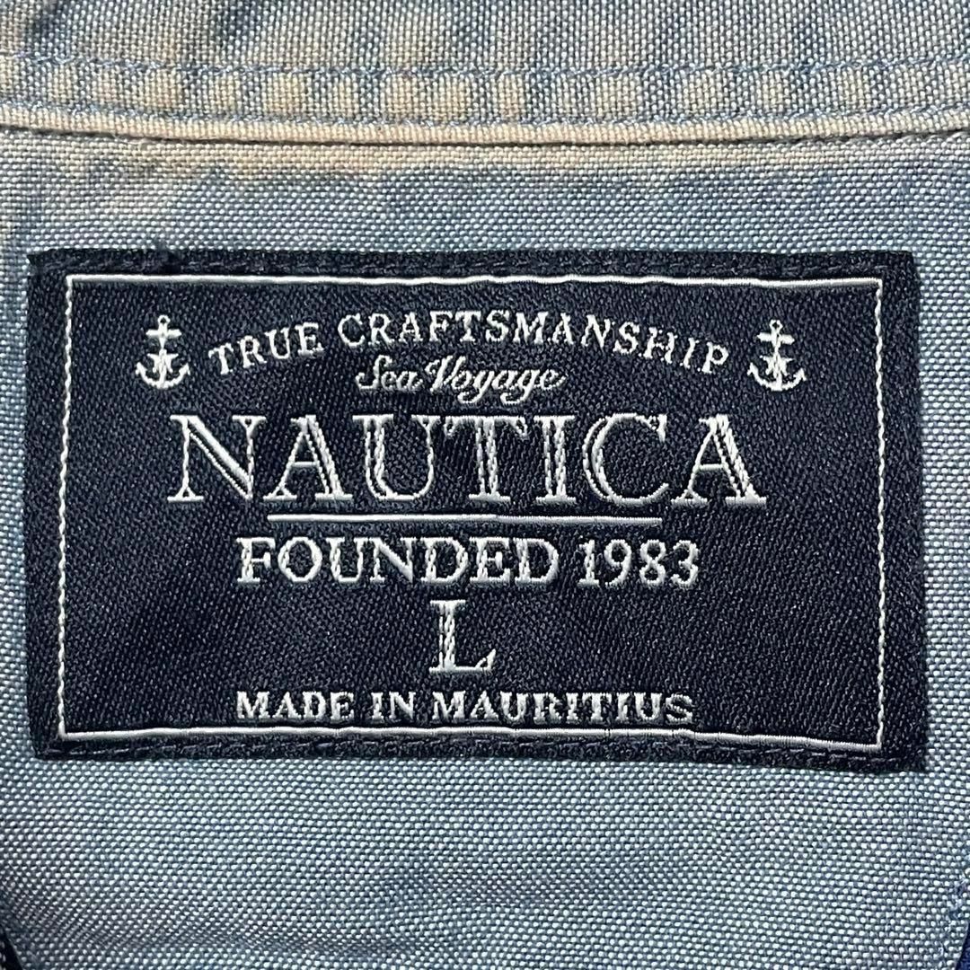 NAUTICA(ノーティカ)のノーティカ アメリカ古着 チェック柄 長袖シャツ 胸ポケット メンズ メンズのトップス(シャツ)の商品写真