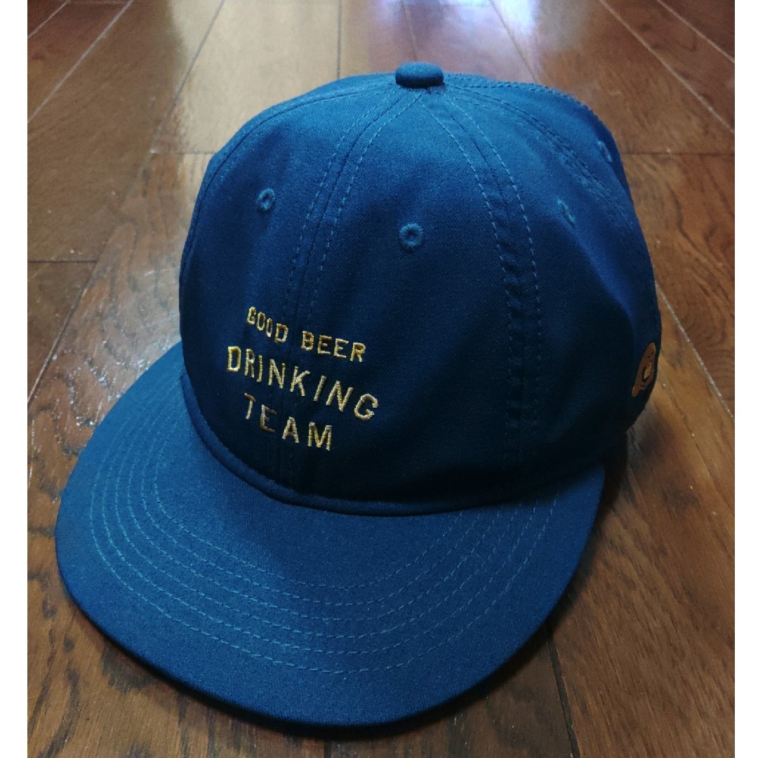 TACOMA FUJI RECORDS(タコマフジレコード)のTACOMA FUJI DRINKING TEAM　キャップ　ウール　ネイビー メンズの帽子(キャップ)の商品写真