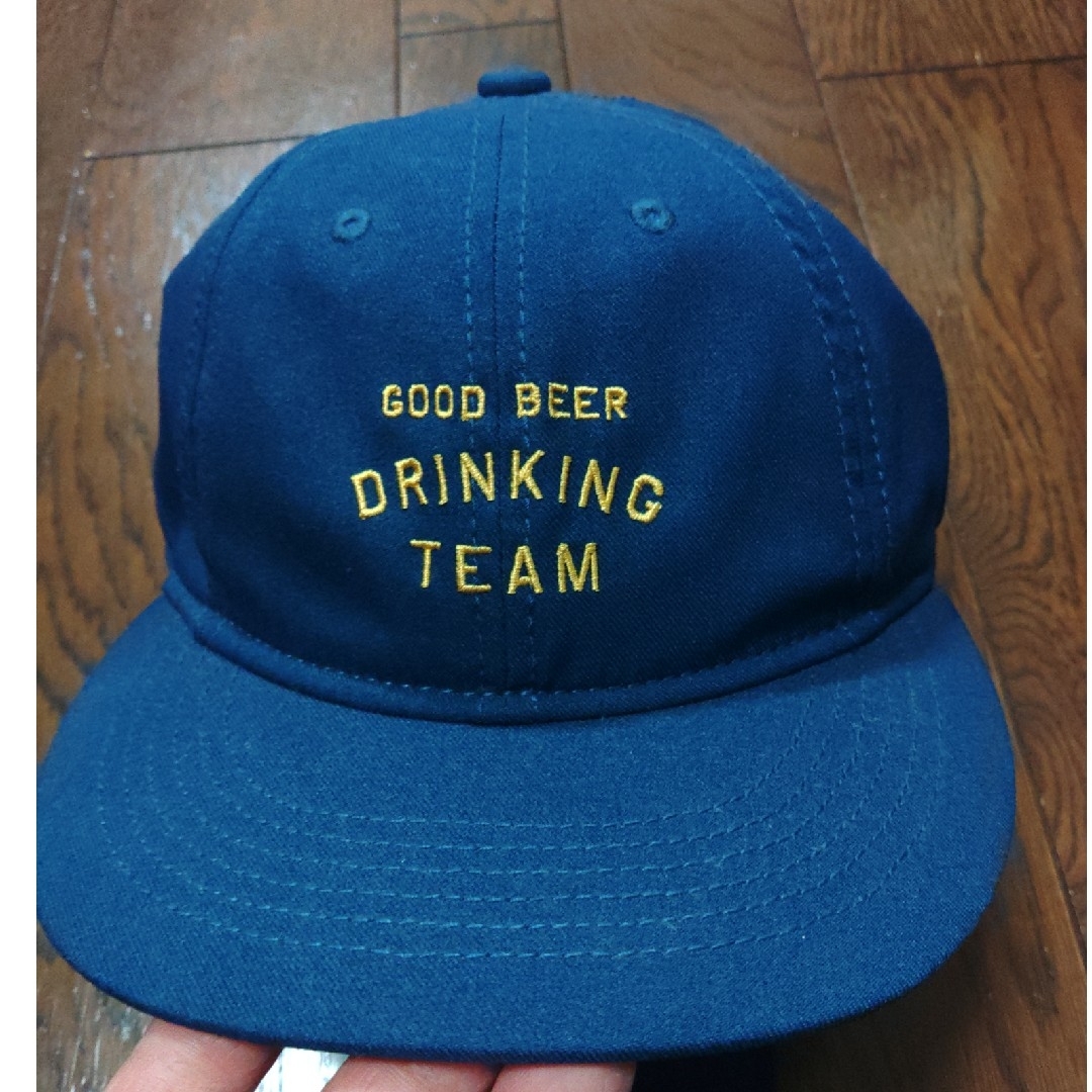 TACOMA FUJI RECORDS(タコマフジレコード)のTACOMA FUJI DRINKING TEAM　キャップ　ウール　ネイビー メンズの帽子(キャップ)の商品写真