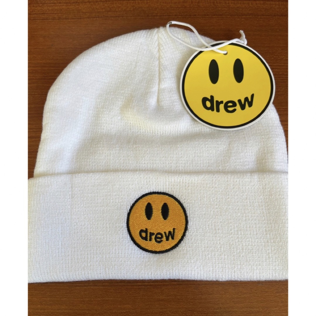 ドリューハウス❣️ビーニー　ニット帽　drew house 　ホワイト メンズの帽子(ニット帽/ビーニー)の商品写真