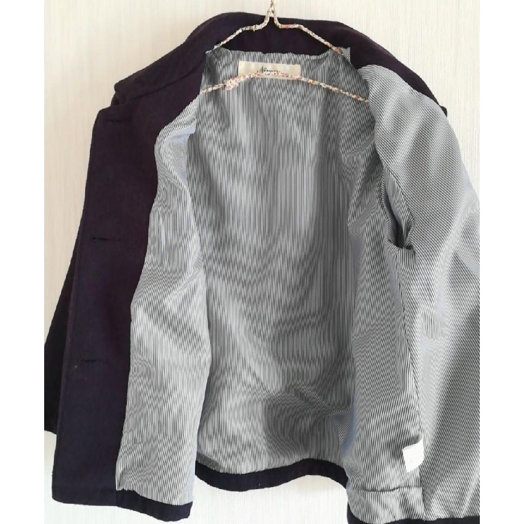 NIMES(ニーム)の美品 Nimes ニーム ショート コート パープル 紫 レディースのジャケット/アウター(ピーコート)の商品写真