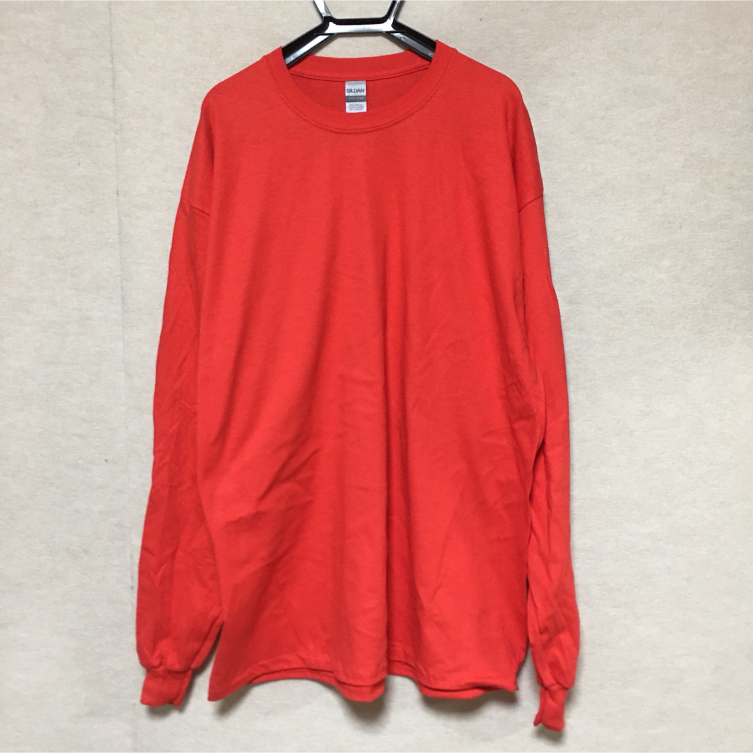 GILDAN(ギルタン)の新品 GILDAN ギルダン 長袖ロンT レッド 赤 XL メンズのトップス(Tシャツ/カットソー(七分/長袖))の商品写真