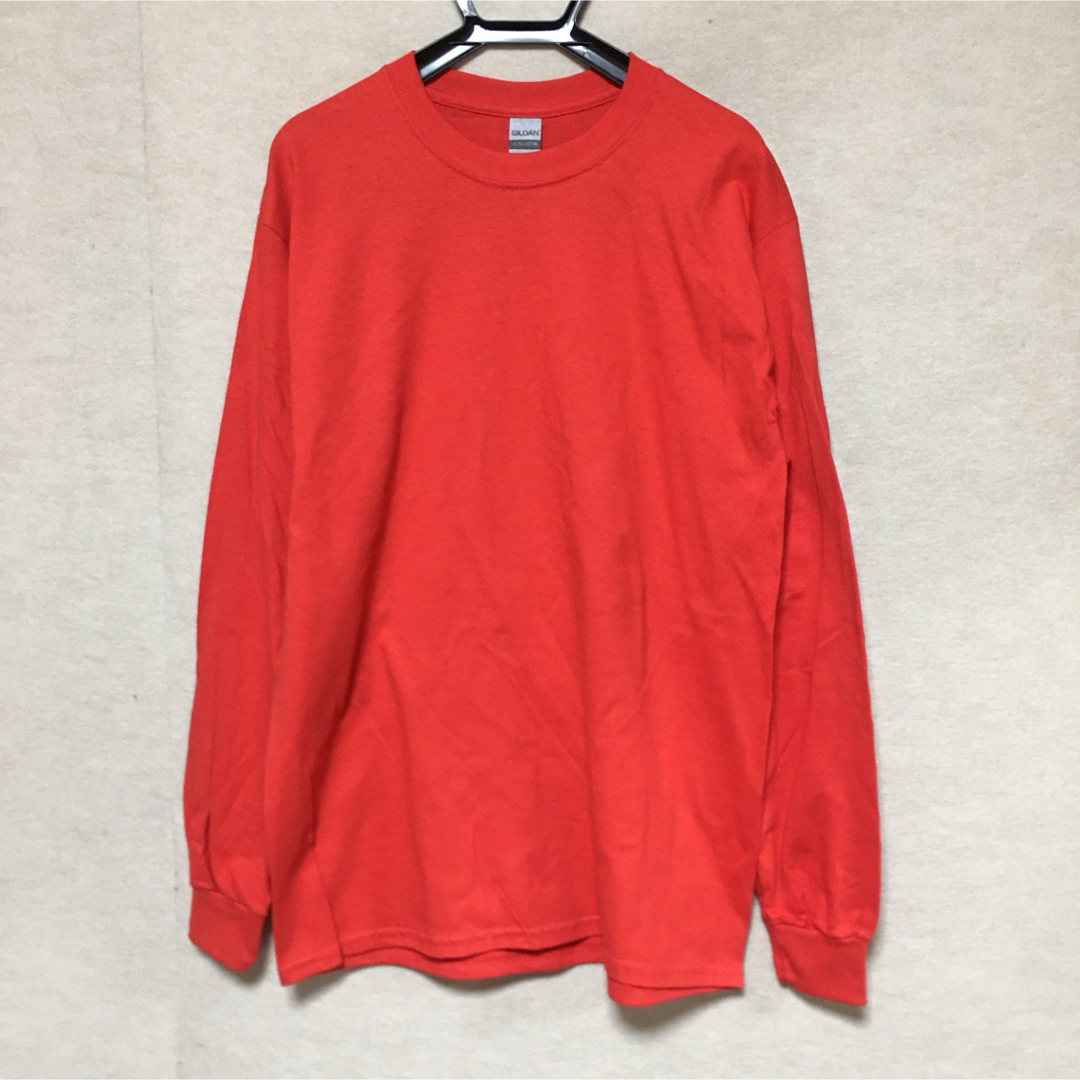 GILDAN(ギルタン)の新品 GILDAN ギルダン 長袖ロンT レッド 赤 M メンズのトップス(Tシャツ/カットソー(七分/長袖))の商品写真