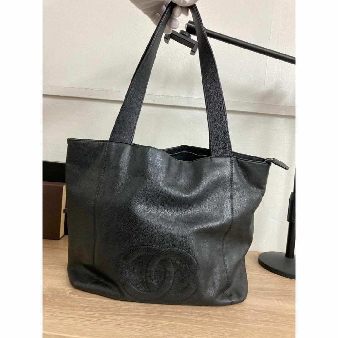 CHANEL(シャネル)のシャネル キャビア GSTトート ココマーク ショルダー バッグ メンズ  メンズのバッグ(トートバッグ)の商品写真