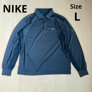 ナイキ(NIKE)のNIKEGOLF　ナイキゴルフ　メンズ　長袖ポロシャツ　Lサイズ(その他)