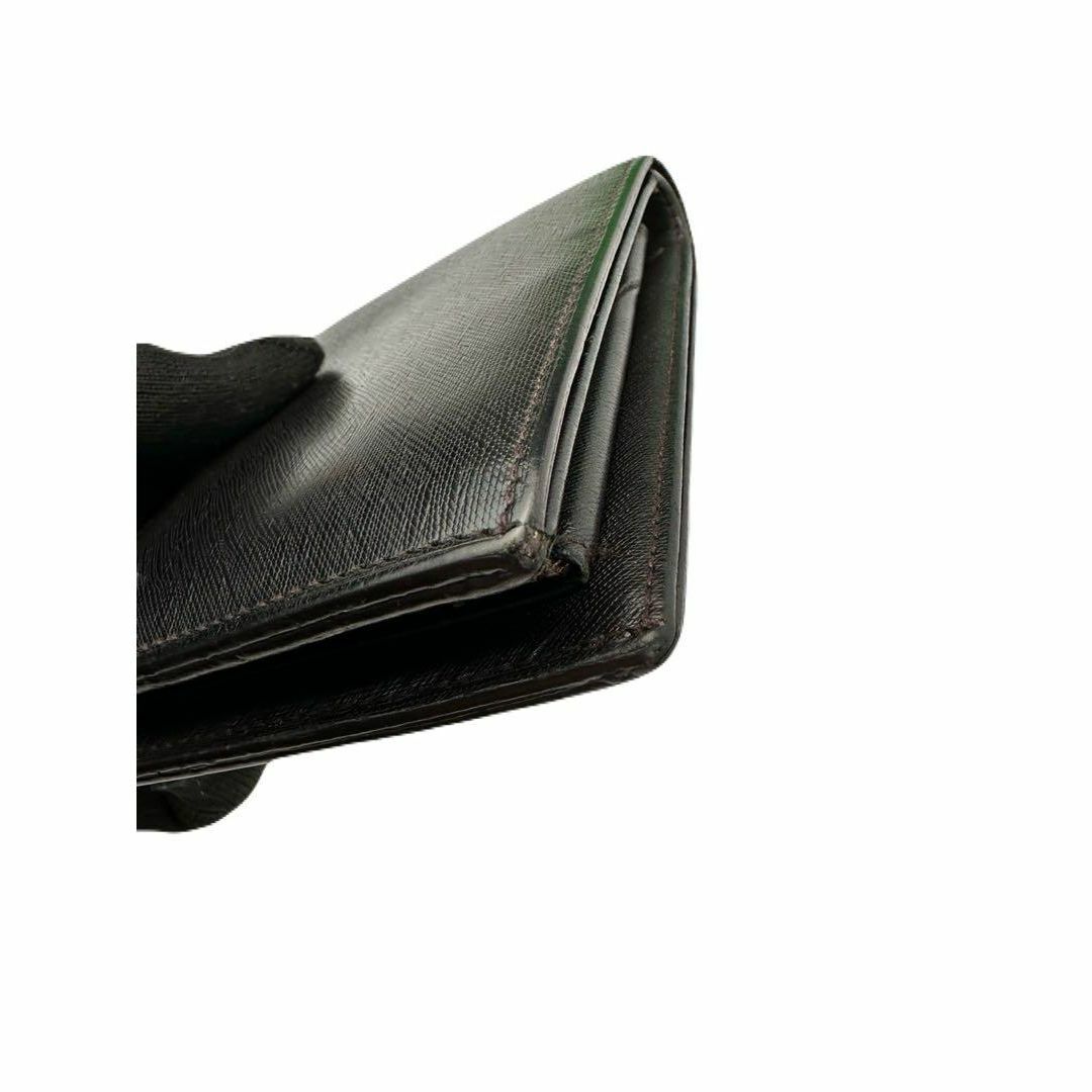 Dunhill - ダンヒル レザー 二つ折り財布 お札入れ 小銭入れ 黒革