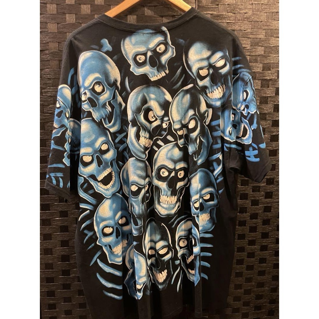 リキッドブルー スカル パイル Tシャツ tee scull liquidの通販 by