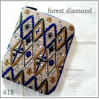 【専用❻❶❽】⚮̈forest diamond◆ラウンドファスナー手帳カバー(ブックカバー)