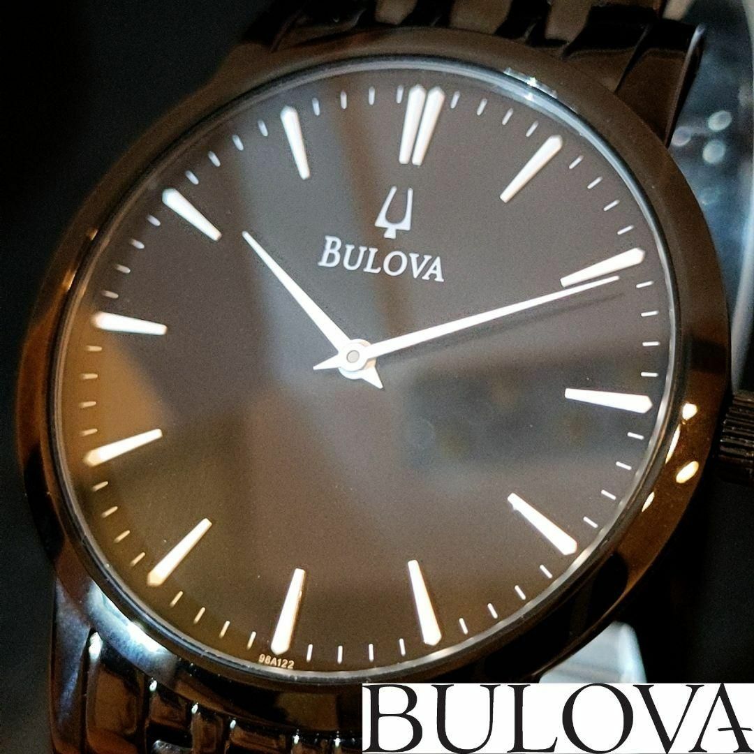 Bulova(ブローバ)の【BULOVA】ブローバ/メンズ腕時計/お洒落/展示品特価/ブラック/高級 メンズの時計(腕時計(アナログ))の商品写真