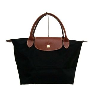 ロンシャン(LONGCHAMP)のロンシャン ハンドバッグ 黒×ブラウン(ハンドバッグ)