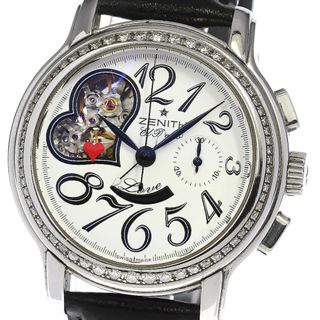 ゼニス(ZENITH)のゼニス ZENITH 16.1230.4021 エルプリメロ オープンハート ダイヤベゼル 自動巻き メンズ _783177(腕時計(アナログ))