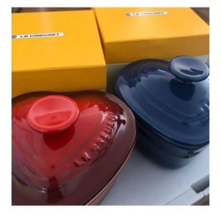 ルクルーゼ(LE CREUSET)のルクルーゼ ラムカンダムール　ハート　Lサイズ(食器)