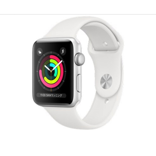 アップルウォッチ(Apple Watch)の【新品未開封】アップルウォッチシリーズ3GPSモデル42mm/MTF22J/A(腕時計(デジタル))