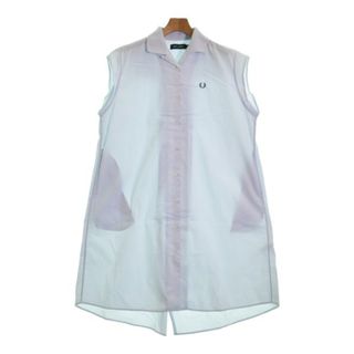 フレッドペリー(FRED PERRY)のFRED PERRY フレッドペリー シャツワンピース 10(M位) 水色 【古着】【中古】(その他)