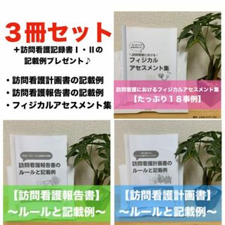 【３冊セット】訪問看護報告書・計画書のルールと記載例＋フィジカルアセスメント集(語学/参考書)