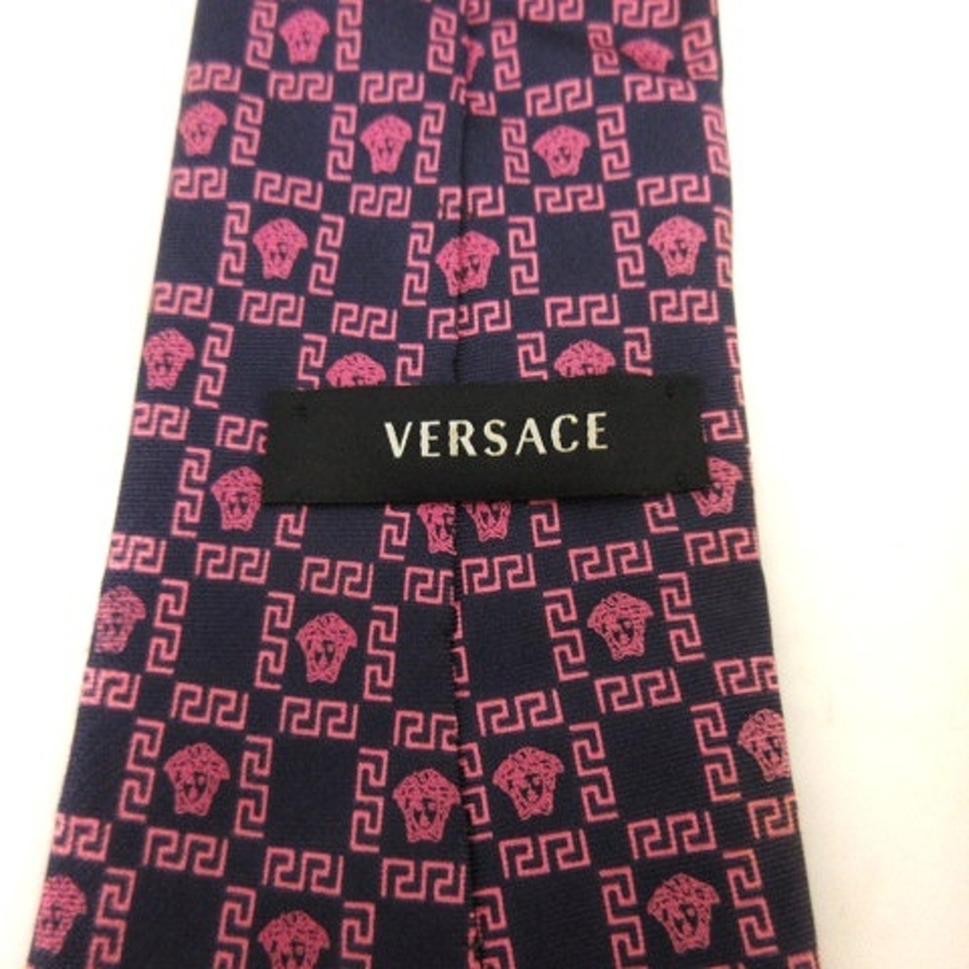 VERSACE(ヴェルサーチ)のヴェルサーチ ネクタイ メデューサ 総柄 シルク 紫 ピンク マルチカラー メンズのファッション小物(ネクタイ)の商品写真