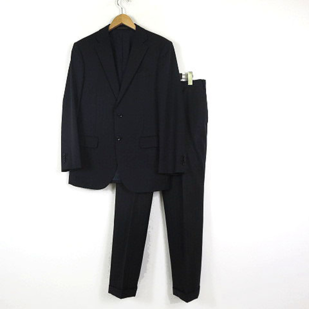 ヒルトン HILTON スーツ セットアップ NIKKE MAF ウール M 紺 メンズのスーツ(スーツジャケット)の商品写真