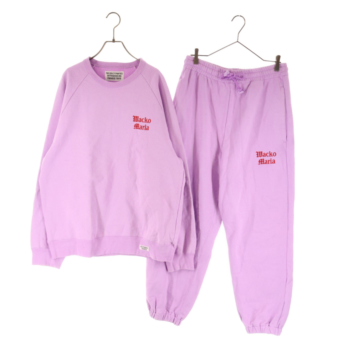 WACKO MARIA ワコマリア 22AW Washed Heavy Weight Crew Neck Sweat Shirt / Sweat Pants ウォッシュド ヘビー ウェイト クルーネックスウェットトレーナー パンツ セットアップ625センチ裄丈