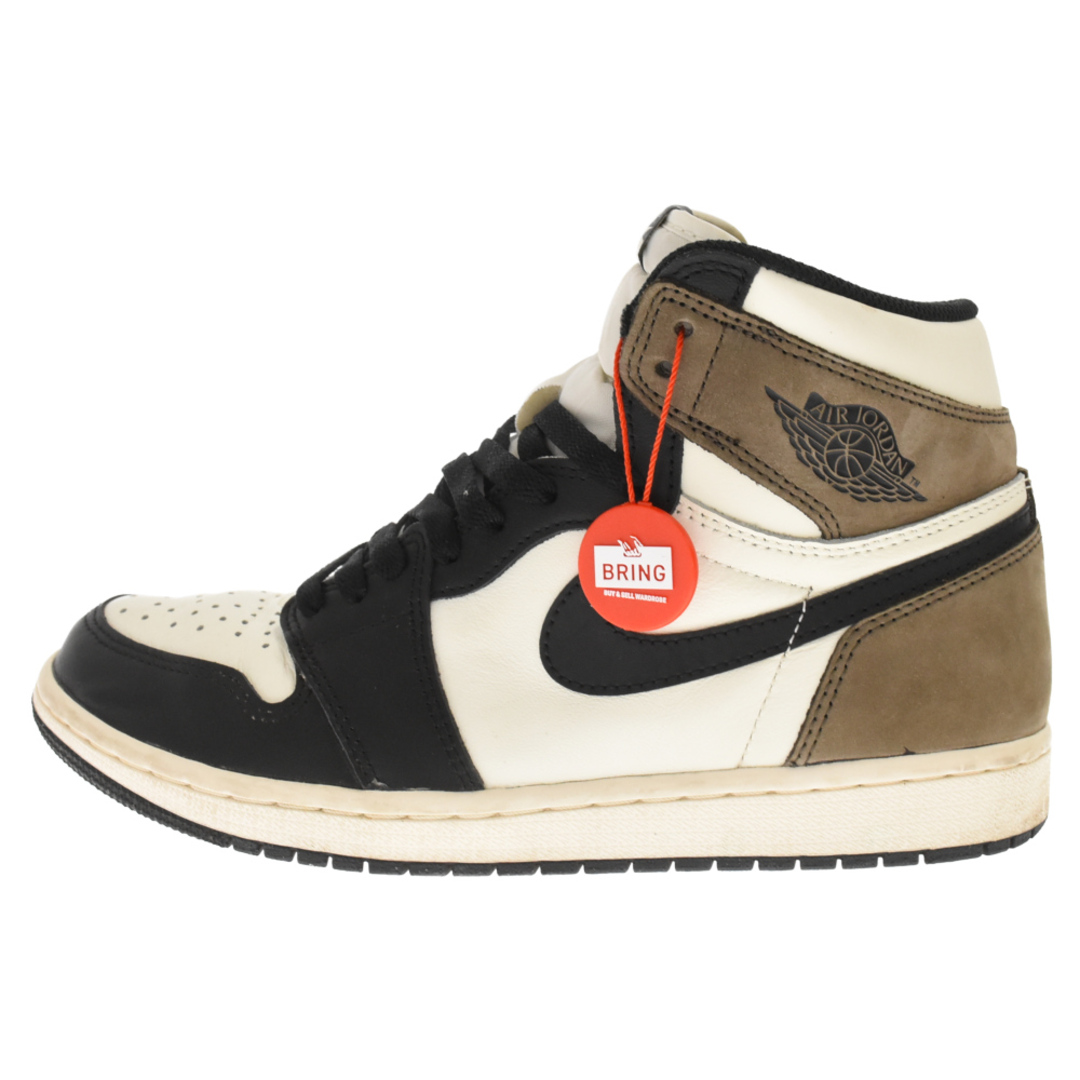 NIKE ナイキ AIR JORDAN 1 RETRO HIGH OG DARK MOCHA エアジョーダン1 レトロ ハイカットスニーカー シューズ ダークモカ ブラウン U8/26cm 555088-10528センチワイズ