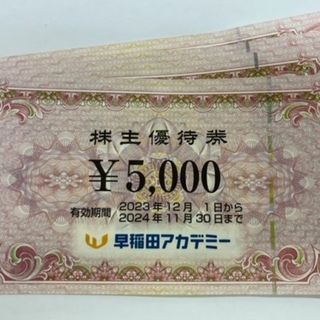 早稲田アカデミー　株主優待 20000円分(その他)