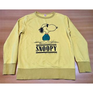 ユニクロ(UNIQLO)のUNIQLO ユニクロ SNOOPY スヌーピー スエット イエロー系(Tシャツ/カットソー)