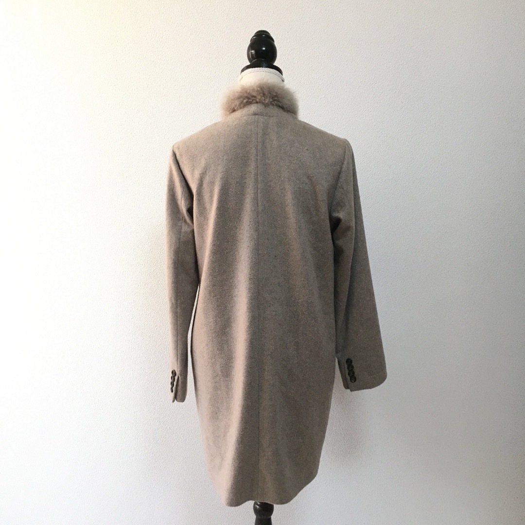 BRUNELLO CUCINELLI(ブルネロクチネリ)の美品　BRUNELLO CUCINELLI ブルネロクチネリ　カシミヤ　コート レディースのジャケット/アウター(その他)の商品写真