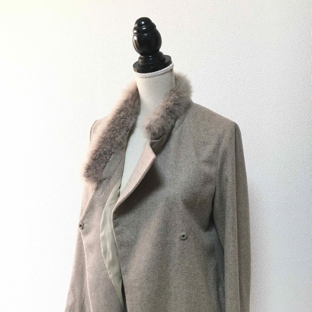 BRUNELLO CUCINELLI(ブルネロクチネリ)の美品　BRUNELLO CUCINELLI ブルネロクチネリ　カシミヤ　コート レディースのジャケット/アウター(その他)の商品写真