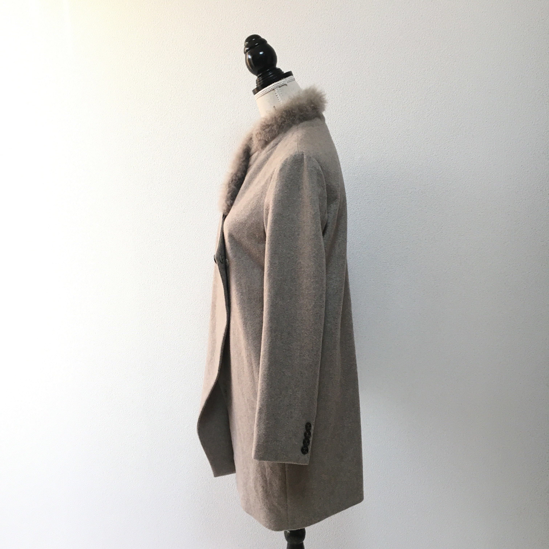 BRUNELLO CUCINELLI(ブルネロクチネリ)の美品　BRUNELLO CUCINELLI ブルネロクチネリ　カシミヤ　コート レディースのジャケット/アウター(その他)の商品写真