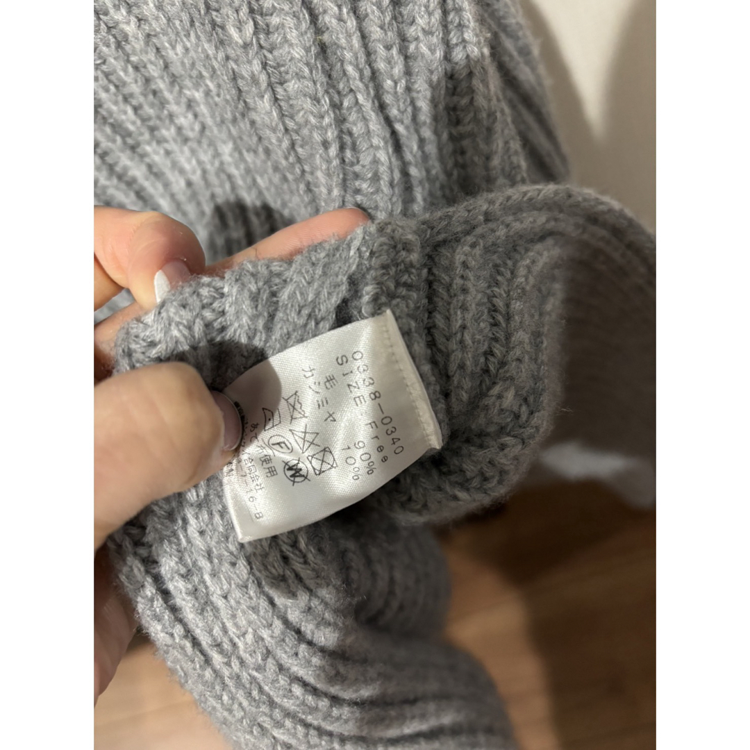 the shishikui cotton cashmere グレー - トップス