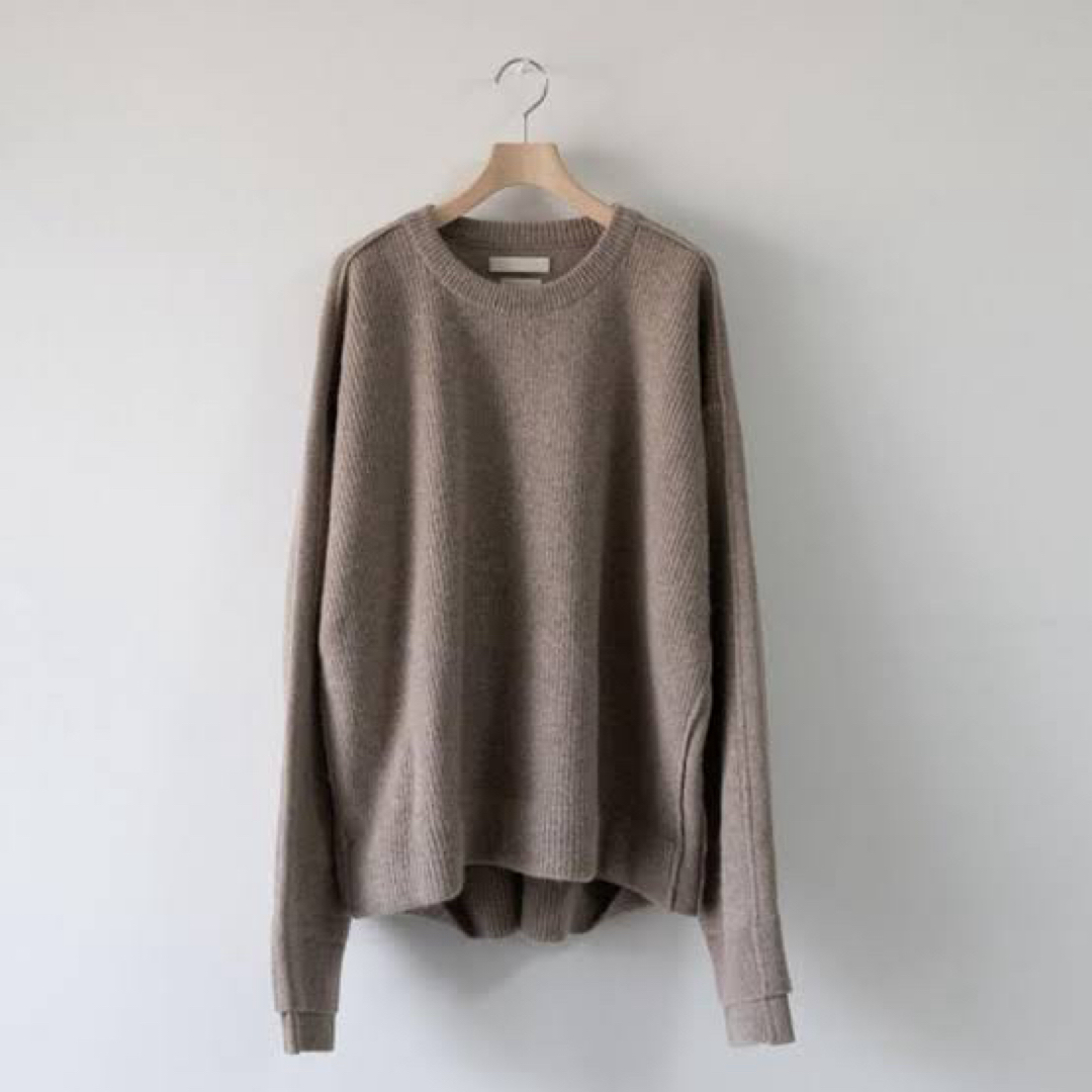 yoke ALPACA WOOL DOUBLE SLEEVES RIB KNITニット/セーター