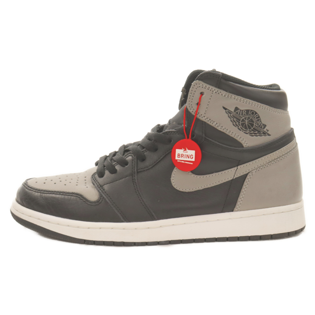 NIKE ナイキ AIR JORDAN 1 RETRO HIGH OG SHADOW 555088-013 エアジョーダン1 ハイカットスニーカー シャドウ グレー/ブラック US9.5/27.5cm天然皮革合成繊維底