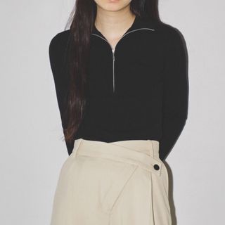 トゥデイフル(TODAYFUL)のHalfzip Rib Knit(ニット/セーター)