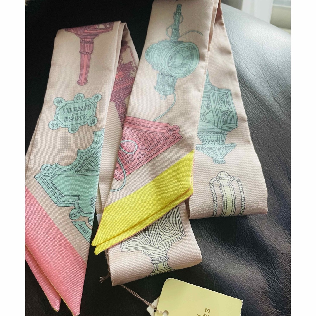HERMES - エルメス Hermes ツイリー 2本 スカーフ メルヴェイユ HERMES - エルメス Hermes ツイリー 2本 スカーフ メルヴェイユ