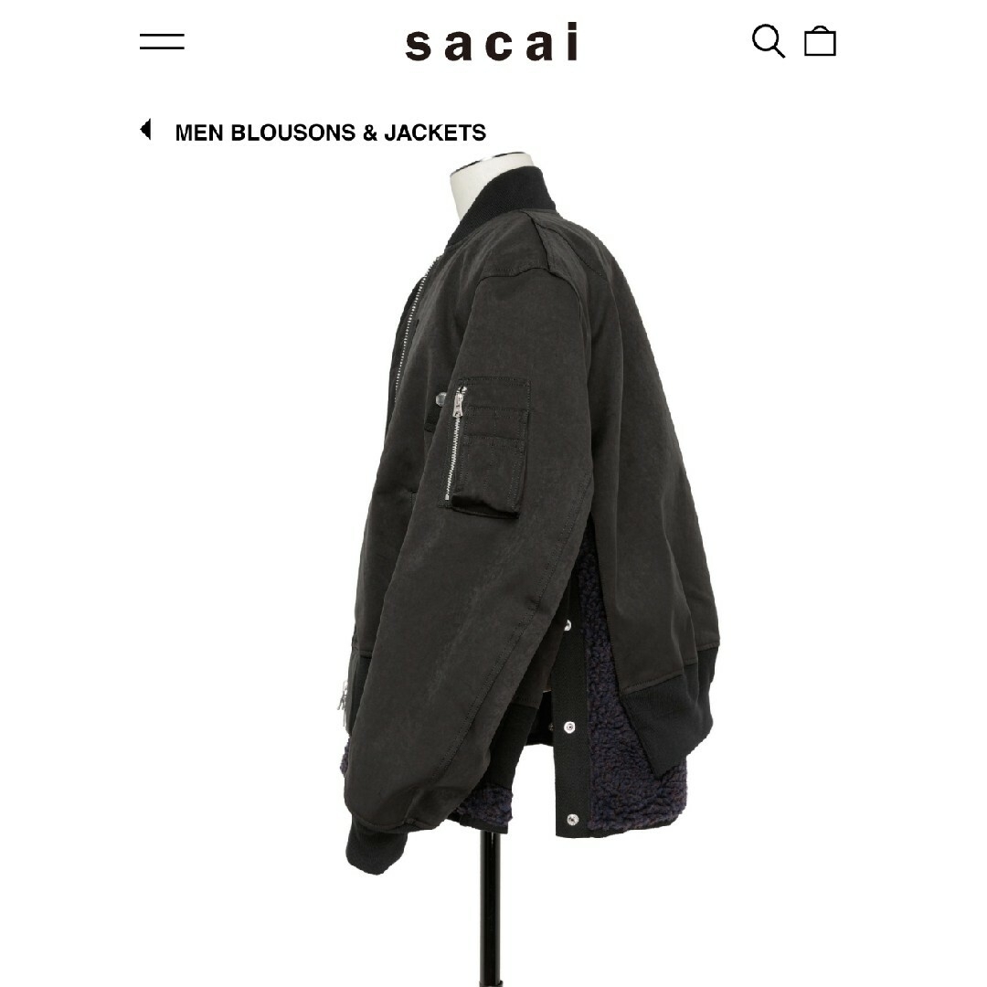 sacai - 新品 size2 23aw sacai Faux Suede Mix サカイの通販 sacai - 新品 size2 23aw sacai Faux Suede Mix サカイの通販