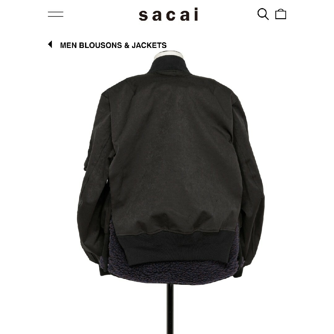 sacai - 新品 size2 23aw sacai Faux Suede Mix サカイの通販 sacai - 新品 size2 23aw sacai Faux Suede Mix サカイの通販