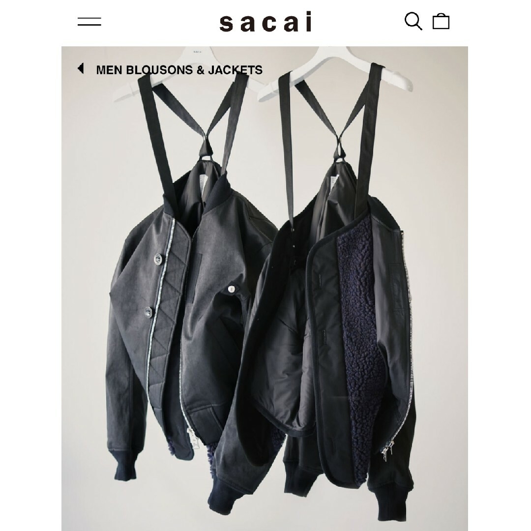 sacai - 新品 size2 23aw sacai Faux Suede Mix サカイの通販 sacai - 新品 size2 23aw sacai Faux Suede Mix サカイの通販