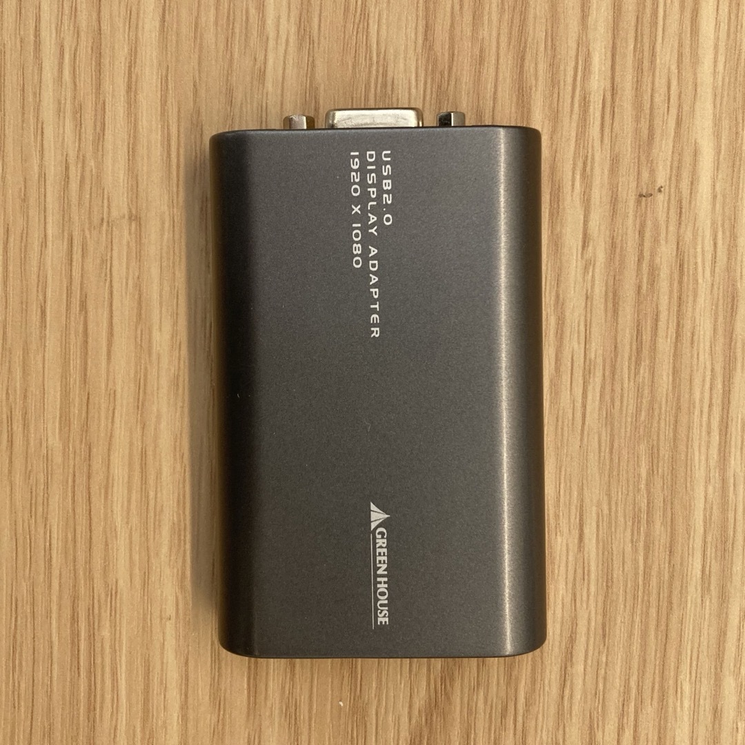 GREEN HOUSE 変換アダプタ GH-USB-VGAFHD スマホ/家電/カメラのPC/タブレット(PC周辺機器)の商品写真