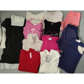 値下げ中。130cm女の子洋服まとめ売り長袖長ズボン冬物(パンツ/スパッツ)