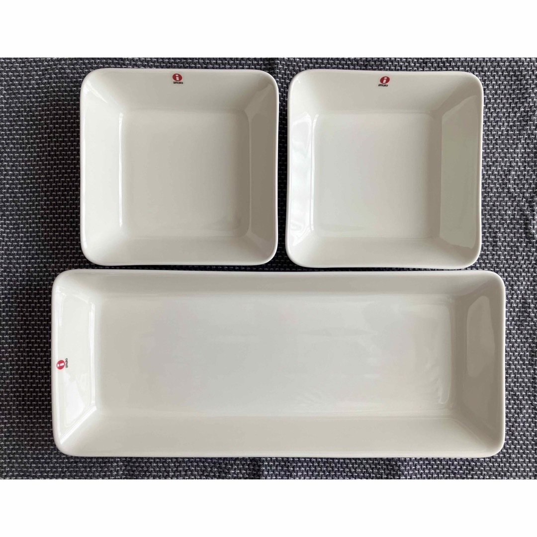 iittala(イッタラ)のiittala イッタラ Teema ティーマ スクエアプレート＆プラター 3点 インテリア/住まい/日用品のキッチン/食器(食器)の商品写真