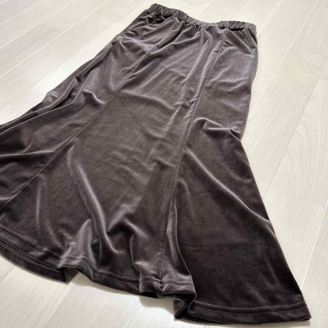 しまむら(シマムラ)のしまむら　yumi ベロアスカート　ベロアマーメイド　M レディースのスカート(ロングスカート)の商品写真