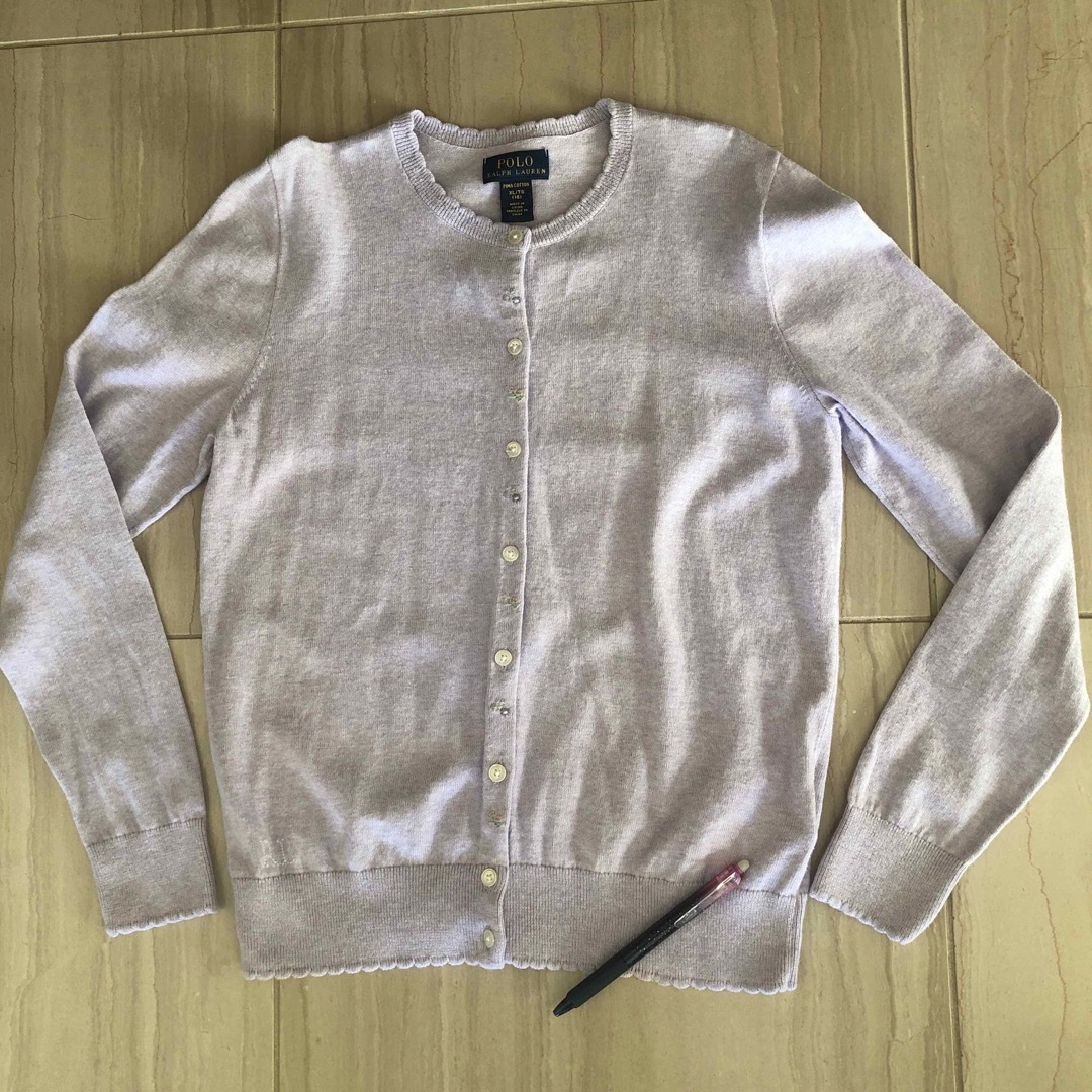 POLO RALPH LAUREN(ポロラルフローレン)の難ありますラルフローレンXL(16) キッズ/ベビー/マタニティのキッズ服女の子用(90cm~)(カーディガン)の商品写真