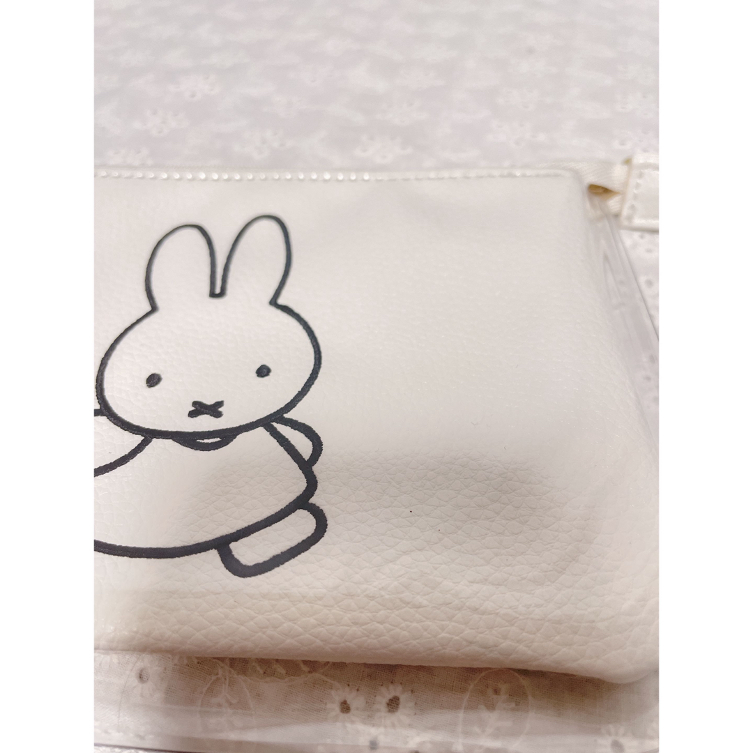 miffy(ミッフィー)の夏らしいポーチ❗️ミッフィーポーチ　miffy ホワイト レディースのファッション小物(ポーチ)の商品写真