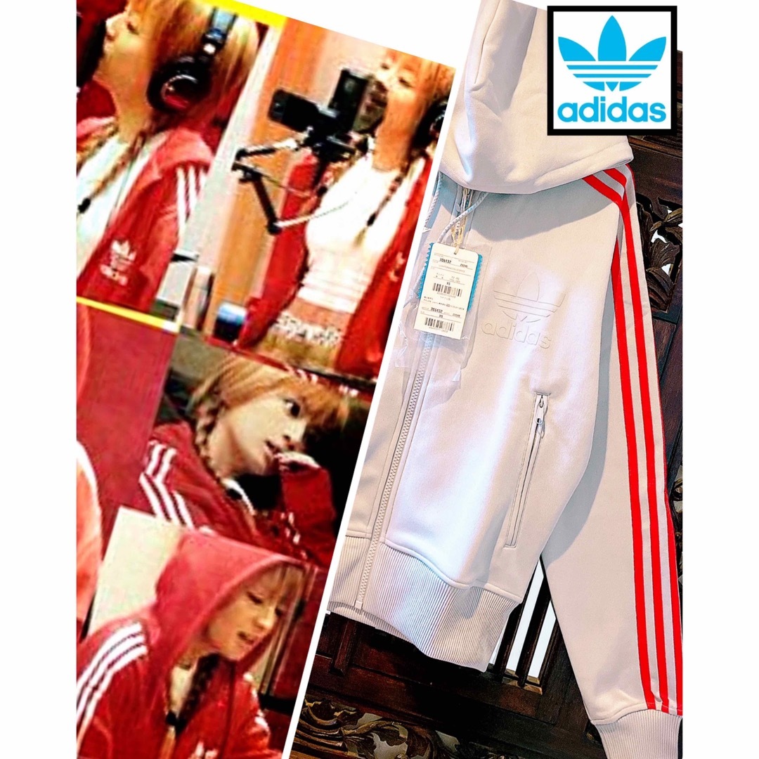 Originals（adidas）(オリジナルス)のアディダス オリジナルス 新品 ビッグフーディー ジャージ パーカー 浜崎あゆみ メンズのトップス(パーカー)の商品写真