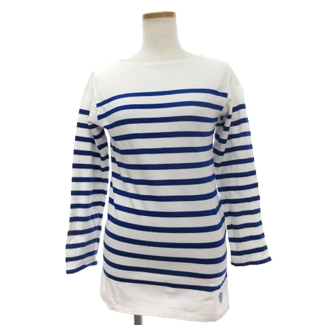 ORCIVAL(オーシバル)のオーチバル オーシバル バスクシャツ カットソー ボーダー 白 青 ■ECS レディースのトップス(カットソー(長袖/七分))の商品写真