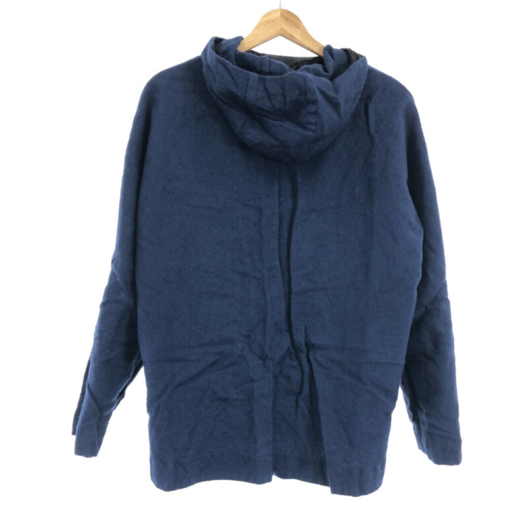 新品未使用品ＳCASEY CASEY ケイシー ケイシー 16AW Hooded Top プルオーバーウールパーカー ネイビー S