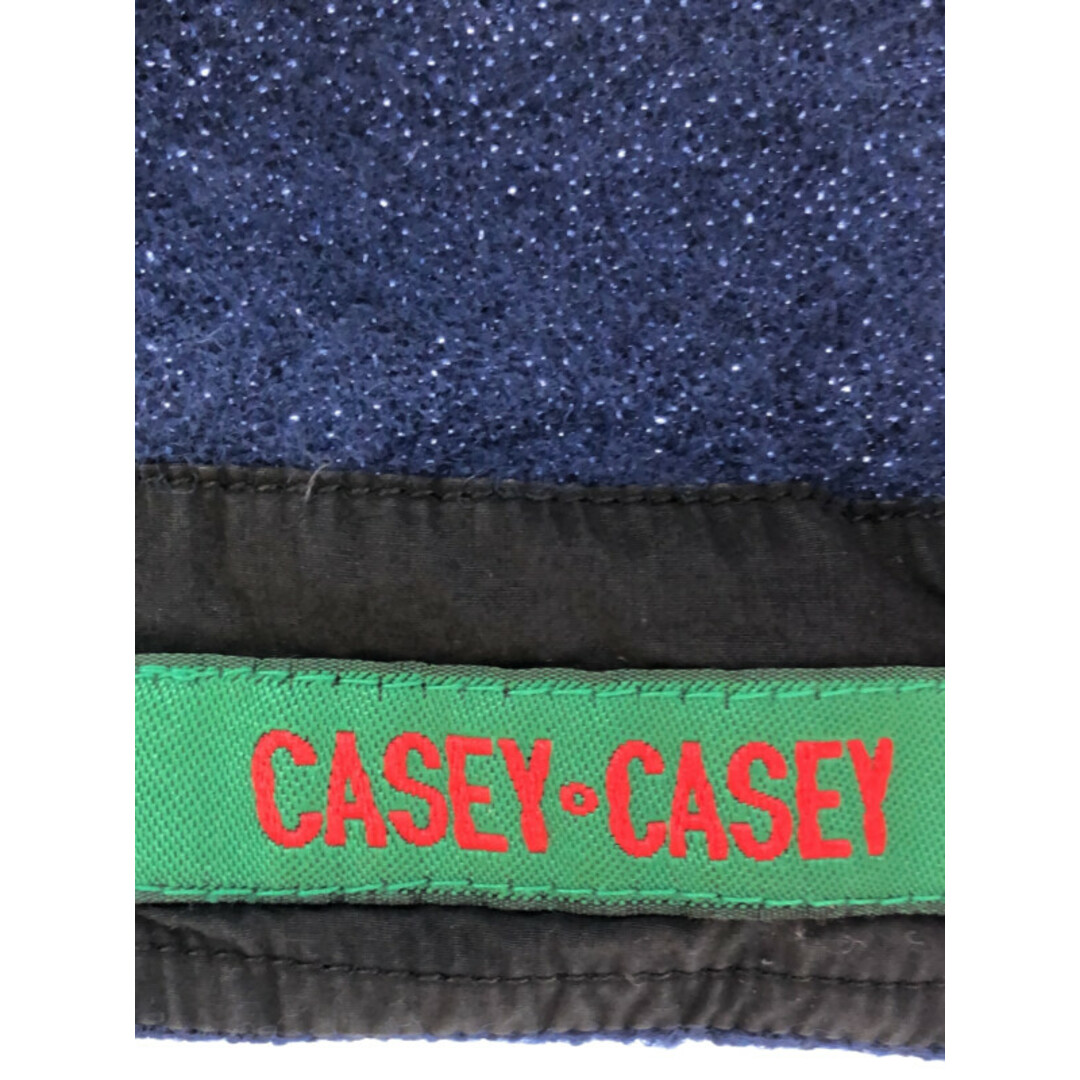 新品未使用品ＳCASEY CASEY ケイシー ケイシー 16AW Hooded Top プルオーバーウールパーカー ネイビー S