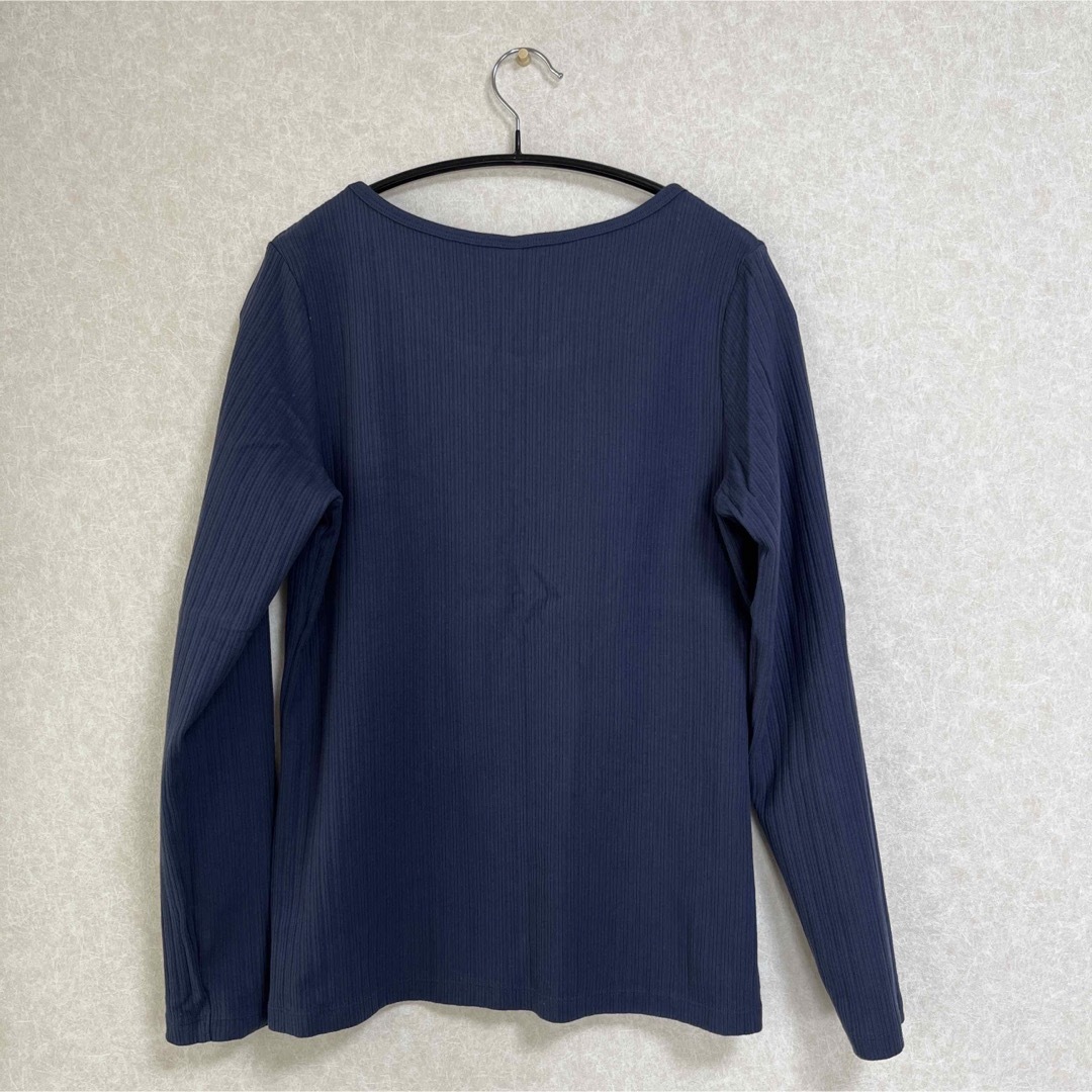 UNIQLO(ユニクロ)のUNIQLO リブカットソー レディースのトップス(カットソー(長袖/七分))の商品写真